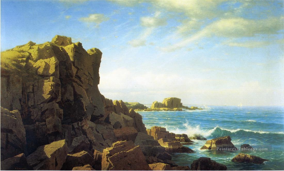 Nahant Rocks paysage luminisme William Stanley Haseltine Peintures à l'huile